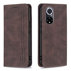 Coque Portefeuille Livre Cuir Etui Clapet B15F pour Huawei Honor 50 5G Marron