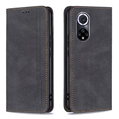 Coque Portefeuille Livre Cuir Etui Clapet B15F pour Huawei Honor 50 5G Noir