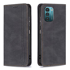 Coque Portefeuille Livre Cuir Etui Clapet B15F pour Nokia G21 Noir