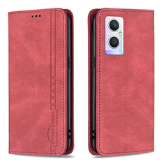 Coque Portefeuille Livre Cuir Etui Clapet B15F pour OnePlus Nord N20 5G Rouge