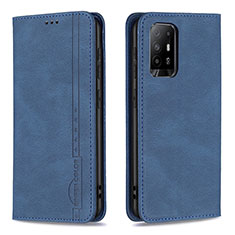 Coque Portefeuille Livre Cuir Etui Clapet B15F pour Oppo A94 5G Bleu