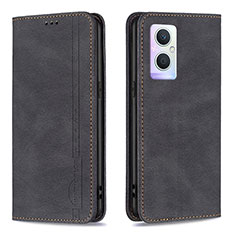 Coque Portefeuille Livre Cuir Etui Clapet B15F pour Oppo A96 5G Noir