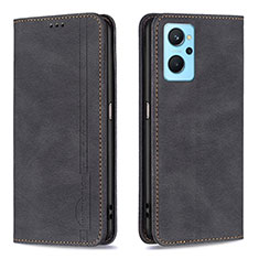 Coque Portefeuille Livre Cuir Etui Clapet B15F pour Oppo K10 4G Noir