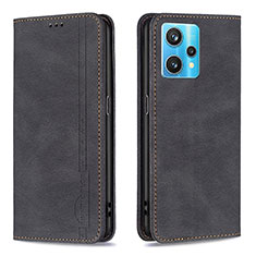 Coque Portefeuille Livre Cuir Etui Clapet B15F pour Realme 9 4G Noir