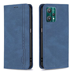 Coque Portefeuille Livre Cuir Etui Clapet B15F pour Realme 9 5G Bleu