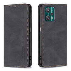 Coque Portefeuille Livre Cuir Etui Clapet B15F pour Realme 9 5G Noir