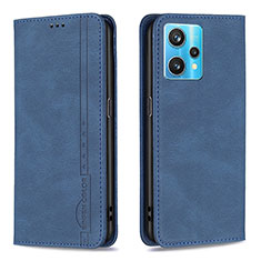 Coque Portefeuille Livre Cuir Etui Clapet B15F pour Realme 9 Pro+ Plus 5G Bleu