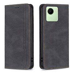 Coque Portefeuille Livre Cuir Etui Clapet B15F pour Realme C30s Noir