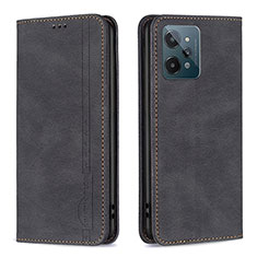 Coque Portefeuille Livre Cuir Etui Clapet B15F pour Realme C31 Noir