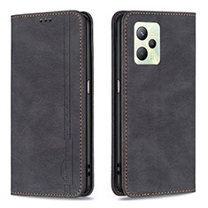 Coque Portefeuille Livre Cuir Etui Clapet B15F pour Realme Narzo 50A Prime Noir