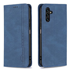 Coque Portefeuille Livre Cuir Etui Clapet B15F pour Samsung Galaxy A04s Bleu