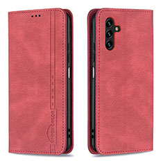 Coque Portefeuille Livre Cuir Etui Clapet B15F pour Samsung Galaxy A04s Rouge