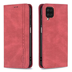 Coque Portefeuille Livre Cuir Etui Clapet B15F pour Samsung Galaxy A12 5G Rouge