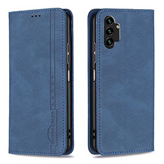 Coque Portefeuille Livre Cuir Etui Clapet B15F pour Samsung Galaxy A13 4G Bleu