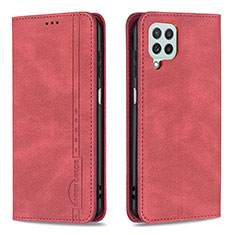 Coque Portefeuille Livre Cuir Etui Clapet B15F pour Samsung Galaxy A22 4G Rouge