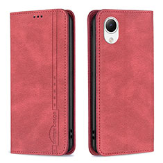 Coque Portefeuille Livre Cuir Etui Clapet B15F pour Samsung Galaxy A23 5G SC-56C Rouge