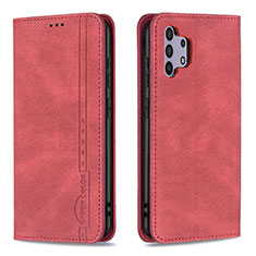 Coque Portefeuille Livre Cuir Etui Clapet B15F pour Samsung Galaxy A32 4G Rouge