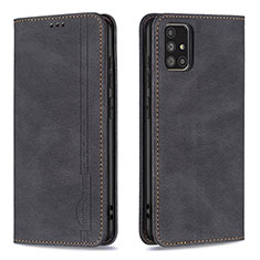 Coque Portefeuille Livre Cuir Etui Clapet B15F pour Samsung Galaxy A71 4G A715 Noir