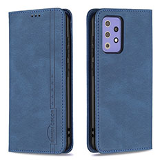 Coque Portefeuille Livre Cuir Etui Clapet B15F pour Samsung Galaxy A72 5G Bleu