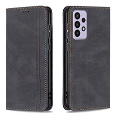 Coque Portefeuille Livre Cuir Etui Clapet B15F pour Samsung Galaxy A73 5G Noir