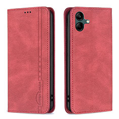 Coque Portefeuille Livre Cuir Etui Clapet B15F pour Samsung Galaxy F04 Rouge