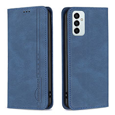 Coque Portefeuille Livre Cuir Etui Clapet B15F pour Samsung Galaxy F23 5G Bleu