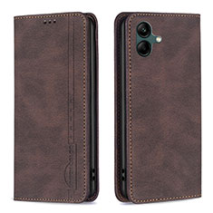 Coque Portefeuille Livre Cuir Etui Clapet B15F pour Samsung Galaxy M04 Marron