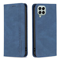 Coque Portefeuille Livre Cuir Etui Clapet B15F pour Samsung Galaxy M33 5G Bleu