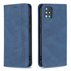 Coque Portefeuille Livre Cuir Etui Clapet B15F pour Samsung Galaxy M40S Bleu