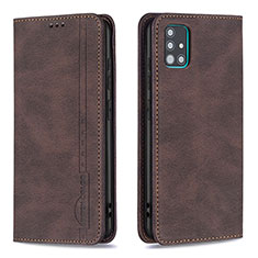 Coque Portefeuille Livre Cuir Etui Clapet B15F pour Samsung Galaxy M40S Marron