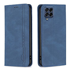 Coque Portefeuille Livre Cuir Etui Clapet B15F pour Samsung Galaxy M53 5G Bleu