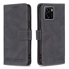 Coque Portefeuille Livre Cuir Etui Clapet B15F pour Vivo Y01 Noir