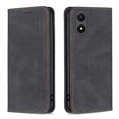 Coque Portefeuille Livre Cuir Etui Clapet B15F pour Vivo Y02S Noir