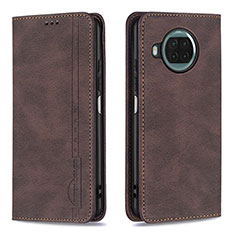 Coque Portefeuille Livre Cuir Etui Clapet B15F pour Xiaomi Mi 10T Lite 5G Marron