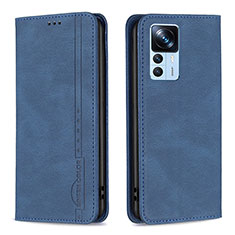 Coque Portefeuille Livre Cuir Etui Clapet B15F pour Xiaomi Mi 12T 5G Bleu