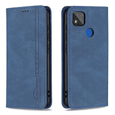 Coque Portefeuille Livre Cuir Etui Clapet B15F pour Xiaomi POCO C3 Bleu