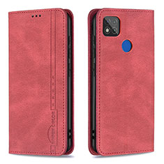 Coque Portefeuille Livre Cuir Etui Clapet B15F pour Xiaomi POCO C31 Rouge