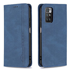 Coque Portefeuille Livre Cuir Etui Clapet B15F pour Xiaomi Redmi 10 (2022) Bleu