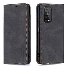 Coque Portefeuille Livre Cuir Etui Clapet B15F pour Xiaomi Redmi K30S 5G Noir