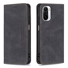 Coque Portefeuille Livre Cuir Etui Clapet B15F pour Xiaomi Redmi K40 Pro 5G Noir