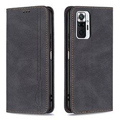 Coque Portefeuille Livre Cuir Etui Clapet B15F pour Xiaomi Redmi Note 10 Pro Max Noir