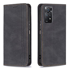 Coque Portefeuille Livre Cuir Etui Clapet B15F pour Xiaomi Redmi Note 11 Pro 5G Noir