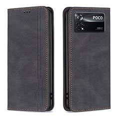 Coque Portefeuille Livre Cuir Etui Clapet B15F pour Xiaomi Redmi Note 11E Pro 5G Noir