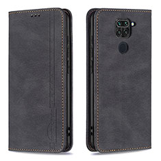 Coque Portefeuille Livre Cuir Etui Clapet B15F pour Xiaomi Redmi Note 9 Noir