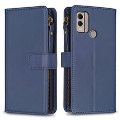 Coque Portefeuille Livre Cuir Etui Clapet B16F pour Nokia C22 Bleu