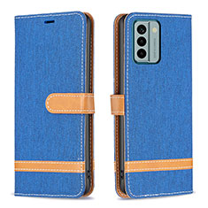 Coque Portefeuille Livre Cuir Etui Clapet B16F pour Nokia G22 Bleu