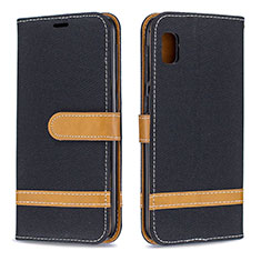 Coque Portefeuille Livre Cuir Etui Clapet B16F pour Samsung Galaxy A10e Noir