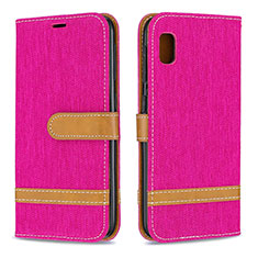 Coque Portefeuille Livre Cuir Etui Clapet B16F pour Samsung Galaxy A10e Rose Rouge