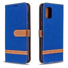 Coque Portefeuille Livre Cuir Etui Clapet B16F pour Samsung Galaxy A31 Bleu