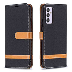 Coque Portefeuille Livre Cuir Etui Clapet B16F pour Samsung Galaxy A82 5G Noir